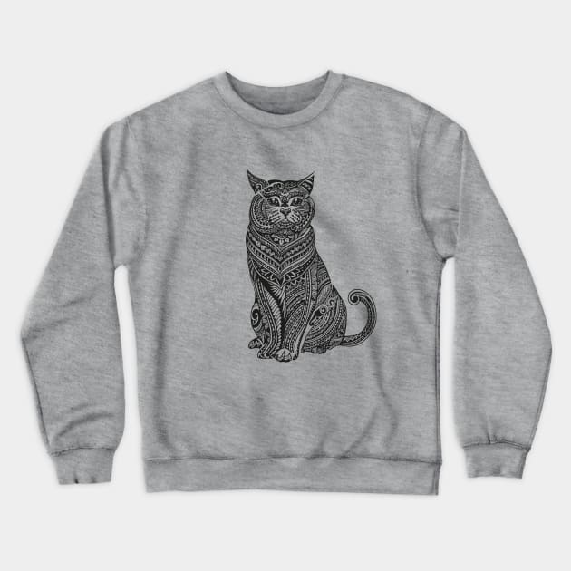 Polynesian British Shorthair cat Crewneck Sweatshirt by huebucket